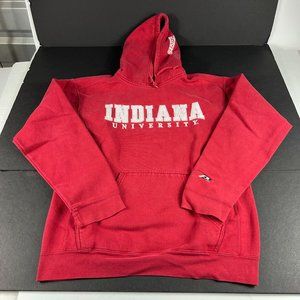 VTG Pro Player Indiana Hoosier Sweatshirt Medium Red Faded Spell Out Logo Hoodie